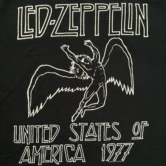 Y2K 2003 Led Zepplin Reprint T-Shirt. Size XL. - Picture 3 of 5